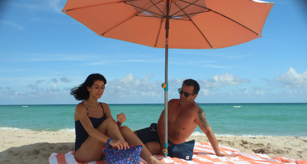 windproof beach umbrella