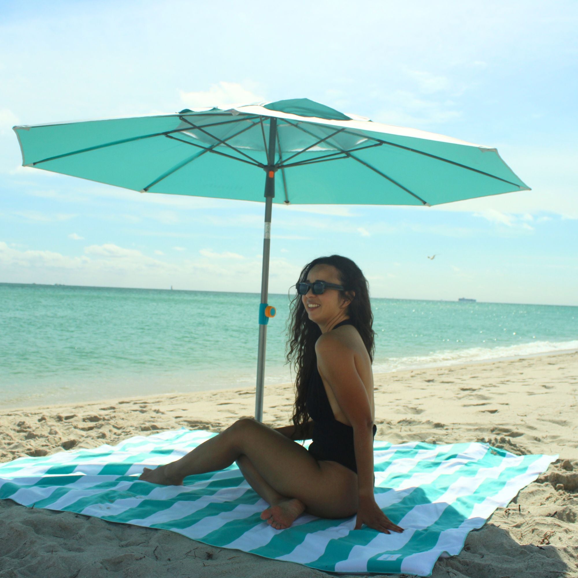 REVOLUTIONARY HANDY BEACH UMBRELLA & ANCHOR SYSTEM