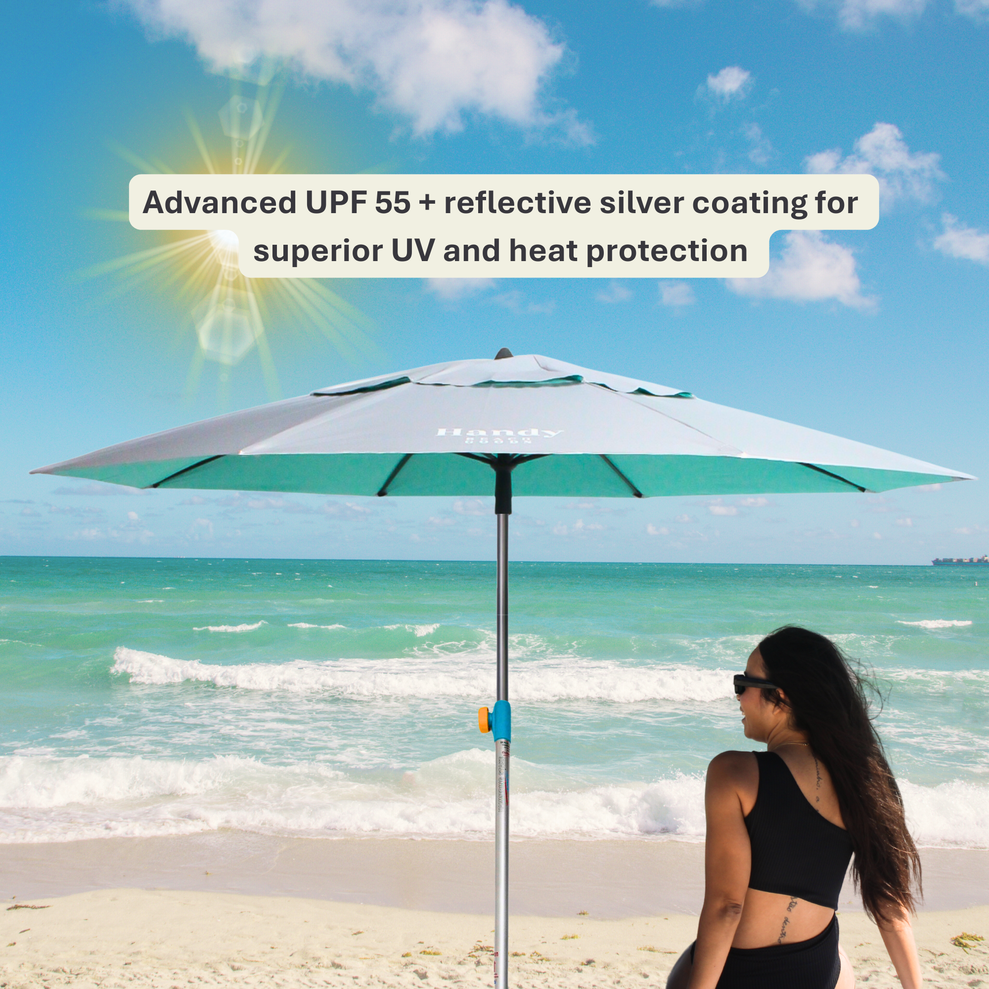 REVOLUTIONARY HANDY BEACH UMBRELLA & ANCHOR SYSTEM