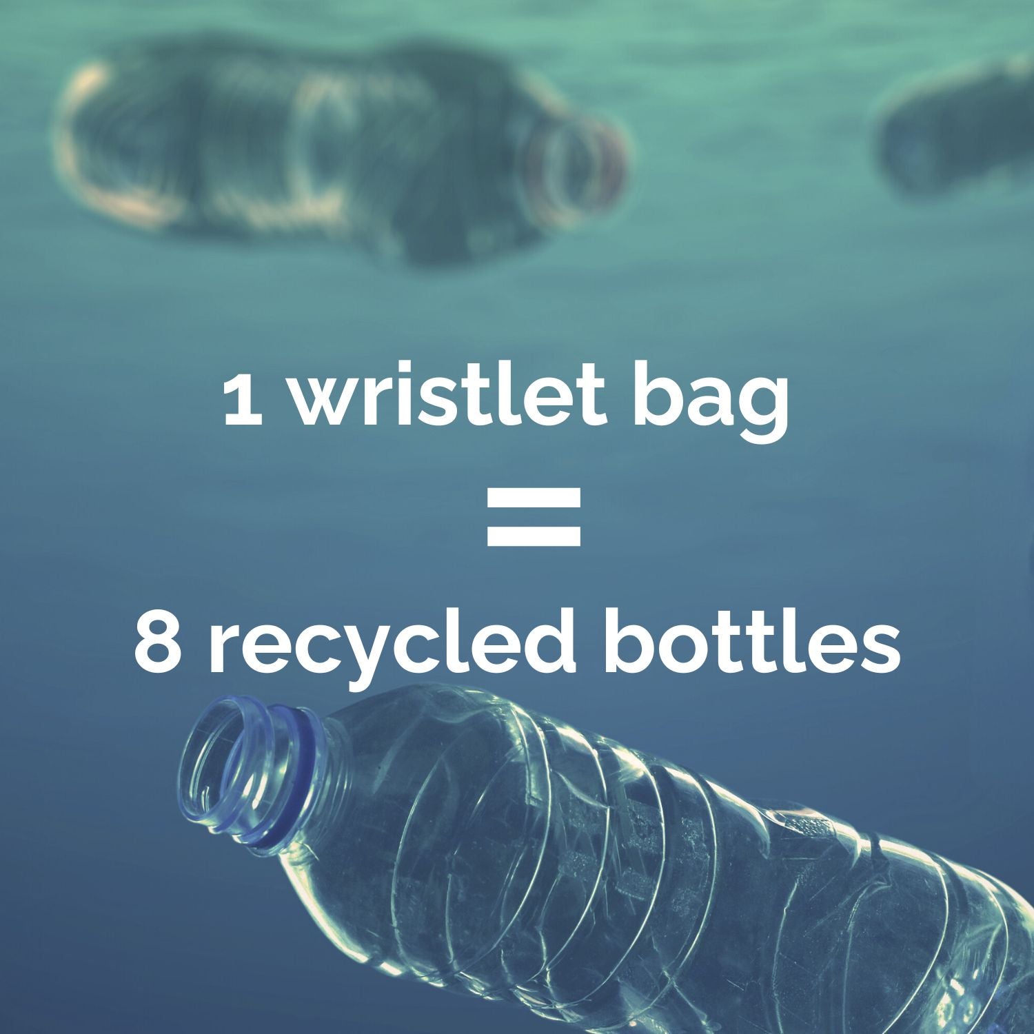PET bottles pollute seas and oceans but can be recycled and turned into useful materials thereby reducing pollution and waste
