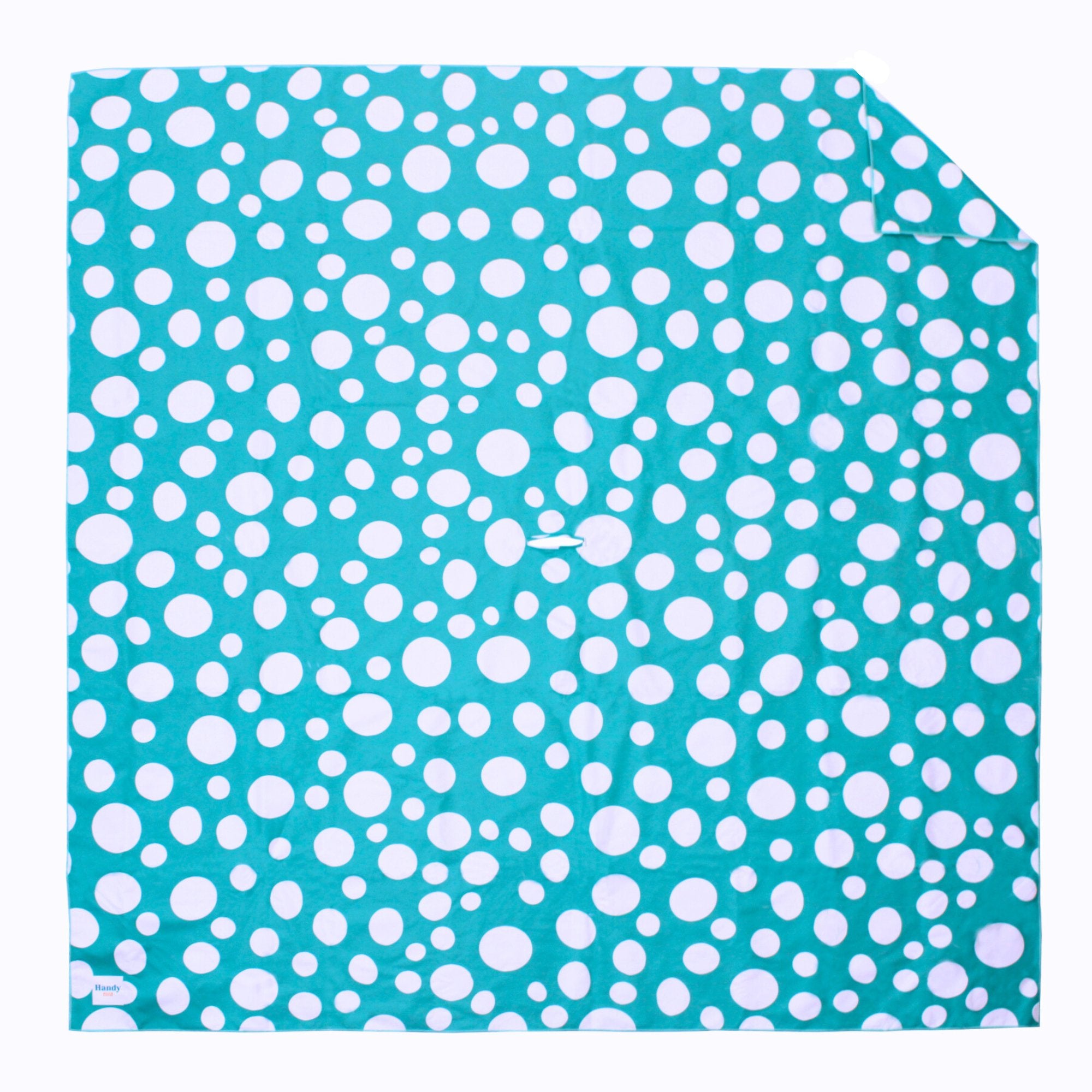 TEAL & DOTS - BEACH BLANKET