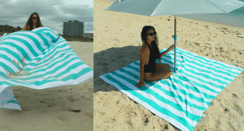 Sand-repellant blanket from Handy Beach Goods