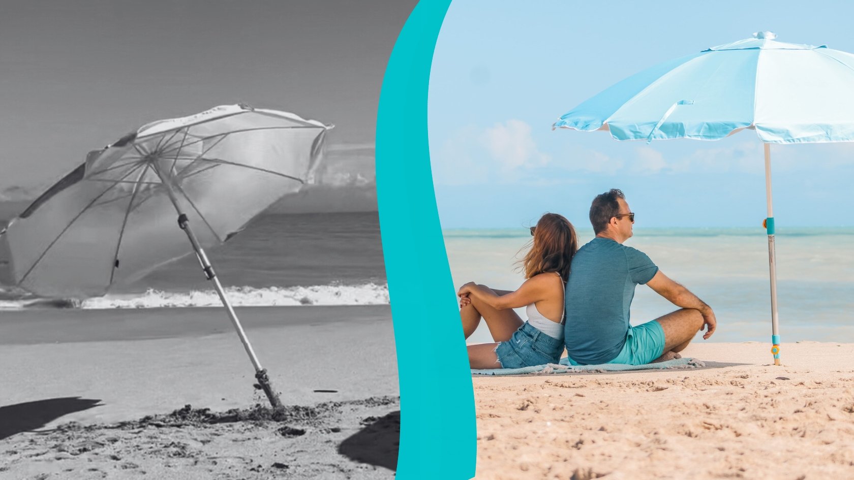 Wind resistant beach umbrella with 10-second anchor system – Handy Beach Goods