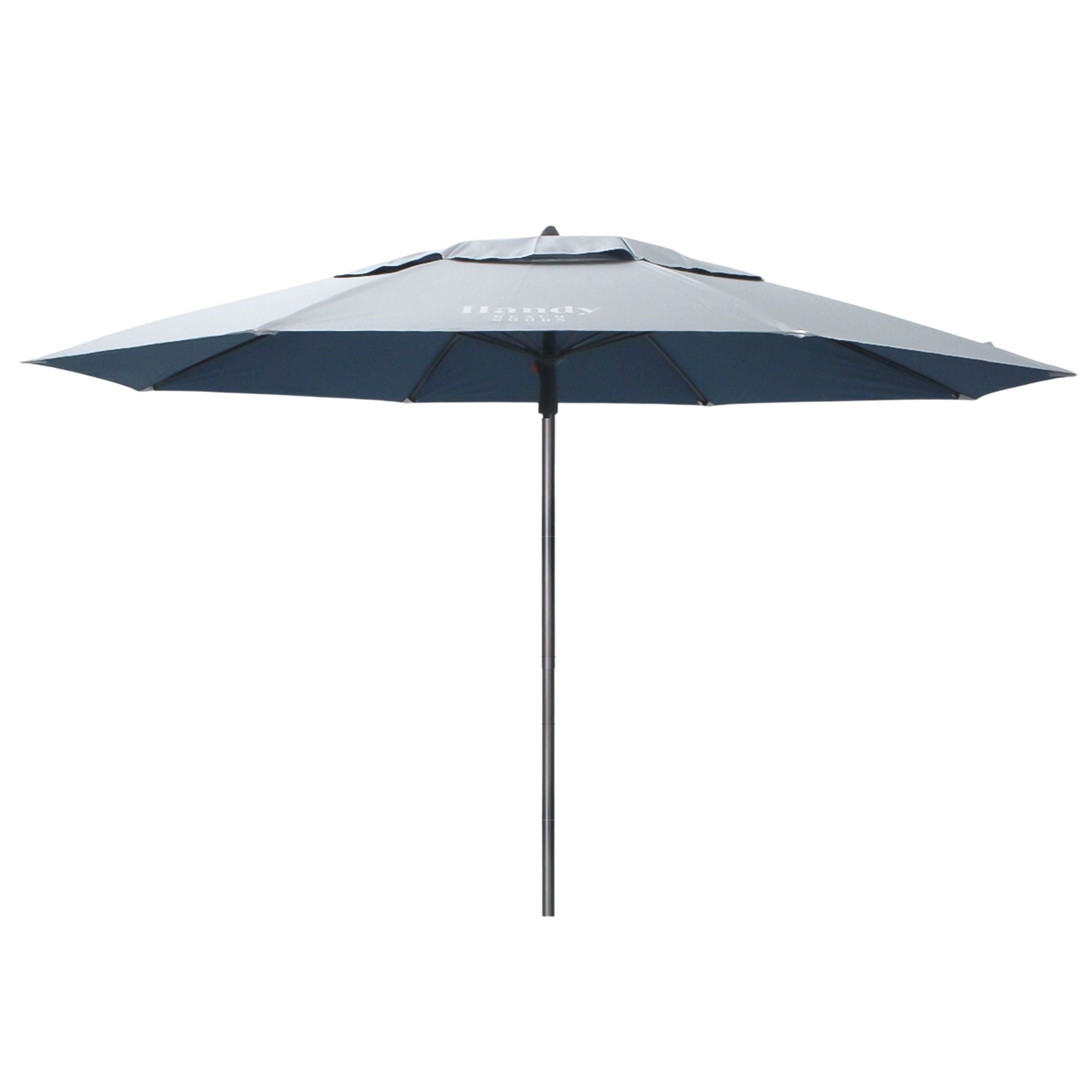 SILVER & BLUE - BEACH UMBRELLA CANOPY