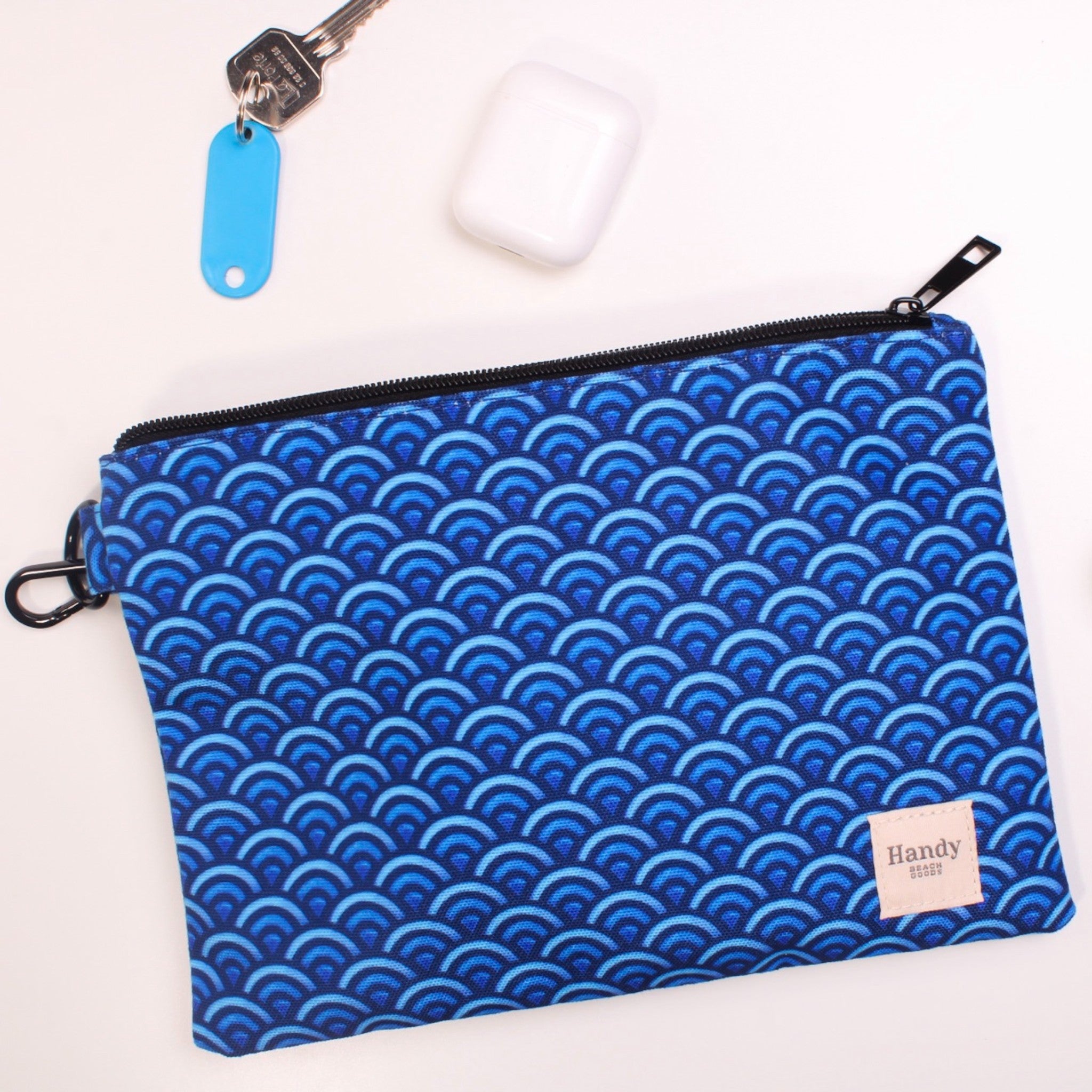 DEEP BLUE - POUCH WITH WRISTLET BUCKLE
