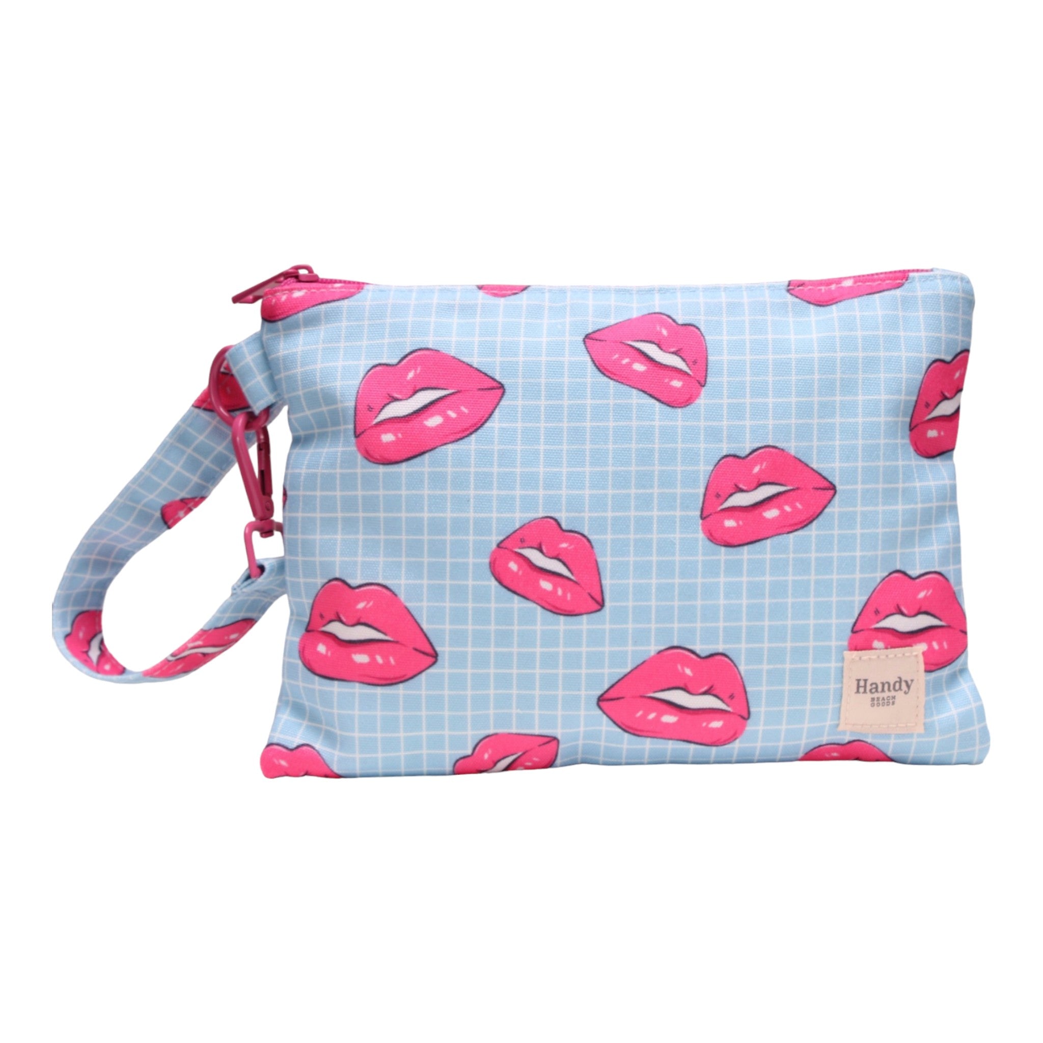 LIPS - POUCH WITH WRISTLET BUCKLE