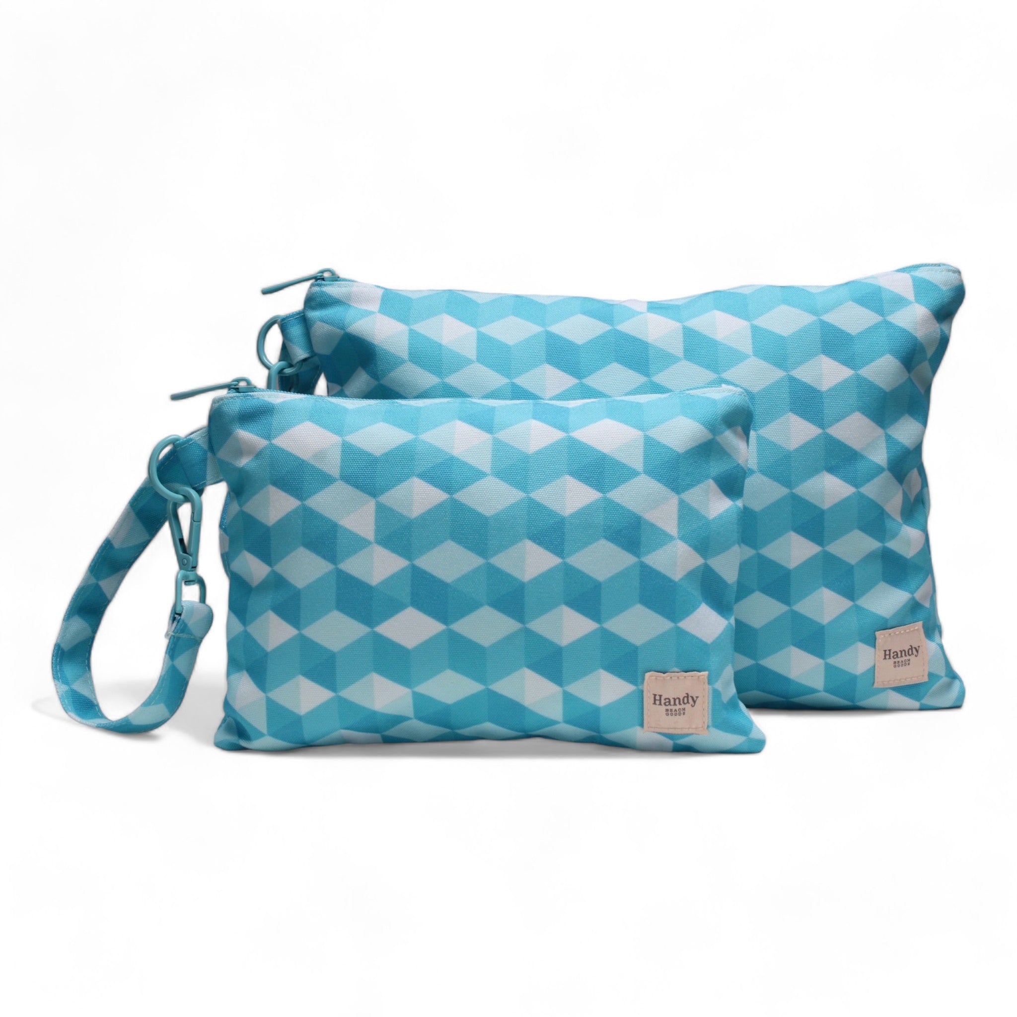SEA MOSAIQUE - POUCH WITH WRISTLET BUCKLE - Handy Beach GoodsSEA MOSAIQUE - POUCH WITH WRISTLET BUCKLE