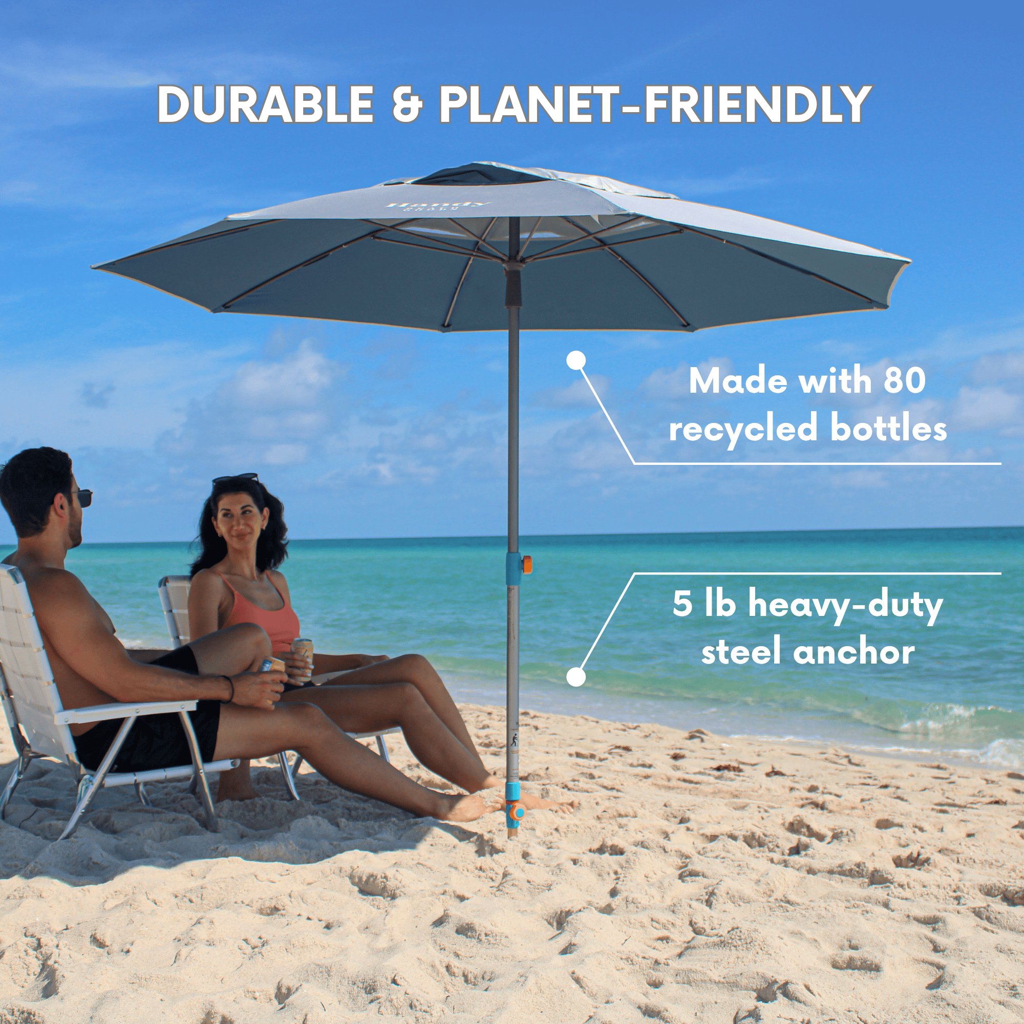 Ultimate Wind - Resistant Umbrella with 10 - Second Hammer - In Anchor (2026 Upgraded Model) - Handy Beach GoodsUltimate Wind - Resistant Umbrella with 10 - Second Hammer - In Anchor (2026 Upgraded Model)